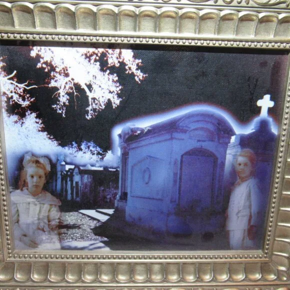 Giclee Print in Ornate Gold Frame, 13 x 11